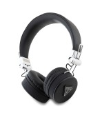 Guess Grained Triangle Logo Classic Round Shape Bluetooth ENC Headphones Black