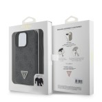 Guess “Metal Logo Strass Collection” Case Θήκη προστασίας Crossbody από δερματίνη– iPhone 16 Pro Μαύρο - Image 2