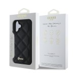 Guess “Quilted Metal Logo Collection” PU Case Θήκη προστασίας από δερματίνη – iPhone 16 Μαύρο - Image 2