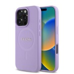 Guess Magsafe “Saffiano Collection" Hard Case Θήκη προστασίας από δερματίνη – iPhone 16 Pro Μωβ