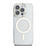 Guess IML Magsafe Case “Rhinestone Gold Lens + Screen” Θήκη προστασίας από σκληρό πλαστικό – iPhone 16 Pro Max Clear/Glitter