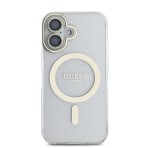 Guess IML Magsafe Case “Rhinestone Gold Lens + Screen” Θήκη προστασίας από σκληρό πλαστικό – iPhone 16 Clear/Glitter