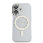 Guess IML Magsafe Case “Rhinestone Gold Lens + Screen” Θήκη προστασίας από σκληρό πλαστικό – iPhone 16 Clear/Glitter