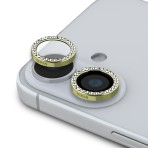 Guess IML Magsafe Case “Rhinestone Gold Lens + Screen” Θήκη προστασίας από σκληρό πλαστικό – iPhone 16 Clear/Glitter - Image 2