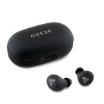 Guess Grained Printed Classic Logo True Wireless ENC Earphones Black