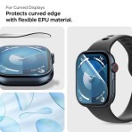 Μεμβράνη Προστασίας Apple Watch 11 / 10 42mm - Spigen EliteShield EZ Fit Screen Protector Οθόνης - 2 Τεμάχια - Clear - Image 2