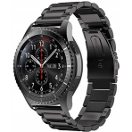 Spacecase Stainless Steel - Universal Μεταλλικό Λουράκι για Smartwatches (22mm) από Ανοξείδωτο Ατσάλι - Black