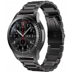 Spacecase Stainless Steel - Universal Μεταλλικό Λουράκι για Smartwatches (22mm) από Ανοξείδωτο Ατσάλι - Black