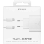 Samsung Quick Charger 45W Power Adapter White+Usb Data Type C To Type C 5A White Packing Original