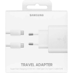 Samsung Quick Charger 45W Power Adapter White+Usb Data Type C To Type C 5A White Packing Original