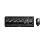 MediaRange Corded Keyboard & 3-Button Mouse set, Wired