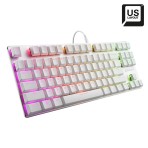 Sharkoon PureWriter TKL RGB Gaming Μηχανικό Πληκτρολόγιο Tenkeyless με Kailh Red διακόπτες και RGB φωτισμό (Αγγλικό US) Λευκό