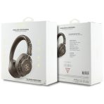 Guess - Wireless Headphones 4G Metal Logo - Bluetooth 5.3, ENC, USB-C, Eco-Leather, On-ear, 300mAh - Brown - Image 5