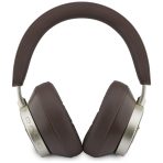 Guess - Wireless Headphones 4G Triangle Logo - Bluetooth, ENC Technology, Over-ear, Eco Leather - Brown - Image 2