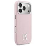 Karl Lagerfeld - Hardcase Leather MagSafe with K Head Logo - iPhone 17 Pro - Pink