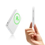 ESR Qi2 MagSlim MagSafe PowerBank 10000mAh – Λευκό – Μεσαίο - Image 3
