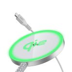 ESR Qi2 Mini Wireless MagSafe Charger 15W – Ασημί - Image 2