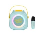 Ασύρματο Ηχείο Bluetooth Kiddoboo KidsVoice BT Speaker & Mic για Karaoke με Μικρόφωνο / Βάση Στήριξης Smartphone & RGB Φωτισμό - Mint