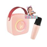 Kiddoboo Mini Karaoke Speaker & Mic + NikoletaTV – Ροζ