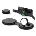 Ασύρματος Φορτιστής Satechi OntheGo 2 in 1 Charger Μαγνητική Βάση MagSafe / Qi2 για iPhone 15W / Apple Watch 5W - Black