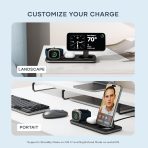 Ασύρματος Φορτιστής Satechi Qi2 Trio Μαγνητική Βάση MagSafe & Qi2 για iPhone / Apple Watch / AirPods 15W - Space Grey - Image 4