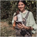 Μπουκάλι Νερού AVY Tumbler Bottle BPA Free από Ανακυκλωμένο Ανοξείδωτο Ατσάλι με Καλαμάκι 900ml - Beige - Image 2