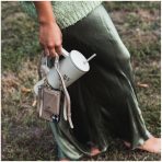 Μπουκάλι Νερού AVY Tumbler Bottle BPA Free από Ανακυκλωμένο Ανοξείδωτο Ατσάλι με Καλαμάκι 900ml - Beige - Image 3