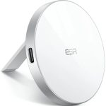 ESR HaloLock Kickstand MagSafe Wireless Charger - Βάση Ασύρματης Φόρτισης MagSafe με KickStand από Αλουμίνιο - 7.5W - White