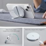 ESR HaloLock Kickstand MagSafe Wireless Charger - Βάση Ασύρματης Φόρτισης MagSafe με KickStand από Αλουμίνιο - 7.5W - White - Image 5