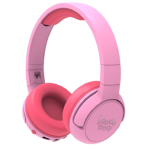 Kiddoboo Bluetooth Headphones Flamingo - Ασύρματα / Ενσύρματα Ακουστικά Κεφαλής για Παιδιά με Ασφαλή Μέγιστη Ένταση Ήχου / LED Φωτισμό & 1 x Θύρα Jack 3.5mm - Pink