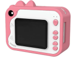Kiddoboo FotoFun - Σετ Παιδική Φωτογραφική Μηχανή με Οθόνη 2.4" & 3 Ρολά Εκτύπωσης για Άμεση Θερμική Εκτύπωση / Μαρκαδόροι / SD Card 32GB / Λουράκι Λαιμού - Pink - Image 2