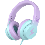 Kiddoboo Headphones P13 - Ενσύρματα Ακουστικά Κεφαλής για Παιδιά με Ασφαλή Μέγιστη Ένταση Ήχου & 1 x Θύρα Jack 3.5mm - Lilac