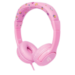Kiddoboo Headphones Sugar - Ενσύρματα Ακουστικά Κεφαλής για Παιδιά με Ασφαλή Μέγιστη Ένταση Ήχου & 1 x Θύρα Jack 3.5mm - Pink