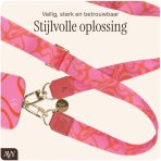 Λουράκι Λαιμού AVY Nylon Crossbody Strap Αποσπώμενο για Θήκες Κινητών / Smartphones - Rose Twist - Image 2