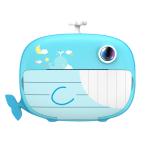 Παιδική Φωτογραφική Μηχανή Kiddoboo FotoFun 2 Whale με Οθόνη 2.4'' / 3 x Ρολά Εκτύπωσης για Άμεση Θερμική Εκτύπωση / 5 x Μαρκαδόροι / SD Card 32GB / Λουράκι Λαιμού - Blue - Image 3