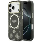 Guess IML Peony Dot MagSafe Case for iPhone 17 Pro – Black – Θήκη Προστασίας για iPhone 17 Pro σε Μαύρο Χρώμα
