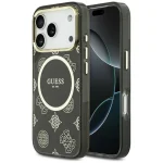 Guess IML Peony Dot MagSafe Case for iPhone 17 Pro – Black – Θήκη Προστασίας για iPhone 17 Pro σε Μαύρο Χρώμα