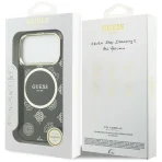Guess IML Peony Dot MagSafe Case for iPhone 17 Pro – Black – Θήκη Προστασίας για iPhone 17 Pro σε Μαύρο Χρώμα - Image 3