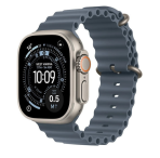 Apple Watch Ultra 3 GPS + Cellular 49mm Natural Titanium Case with Anchor Blue Ocean Band