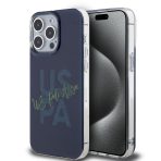 U.S. Polo Assn. Hard Case IML Glitter Script – Θήκη προστασίας από σιλικόνη iPhone 15 Pro Max Navy