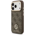 Guess – 4G Big Logo Strass with stripes MagSafe case for iPhone 17 Pro – Brown – Θήκη Προστασίας για iPhone 17 Pro σε Καφε Χρώμα - Image 2