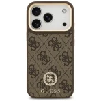 Guess – 4G Big Logo Strass with stripes MagSafe case for iPhone 17 Pro – Brown – Θήκη Προστασίας για iPhone 17 Pro σε Καφε Χρώμα - Image 3