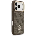Guess – 4G Big Logo Strass with stripes MagSafe case for iPhone 17 Pro – Brown – Θήκη Προστασίας για iPhone 17 Pro σε Καφε Χρώμα - Image 4