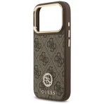 Guess – 4G Big Logo Strass with stripes MagSafe case for iPhone 17 Pro – Brown – Θήκη Προστασίας για iPhone 17 Pro σε Καφε Χρώμα - Image 5