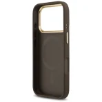 Guess – 4G Big Logo Strass with stripes MagSafe case for iPhone 17 Pro – Brown – Θήκη Προστασίας για iPhone 17 Pro σε Καφε Χρώμα - Image 6